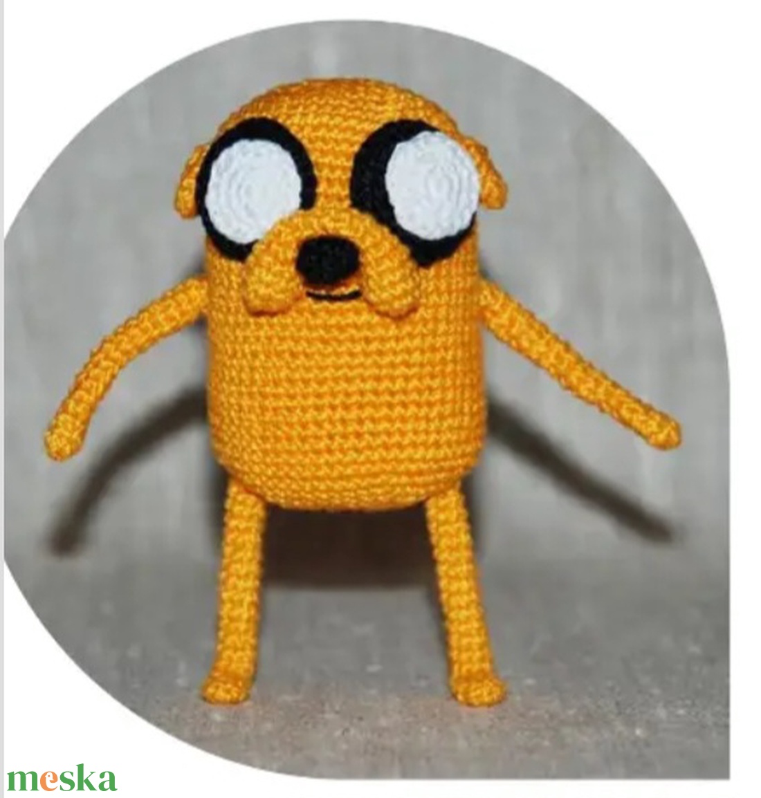 Jake kutya amigurumi - játék & sport - plüssállat & játékfigura - kutya - Meska.hu