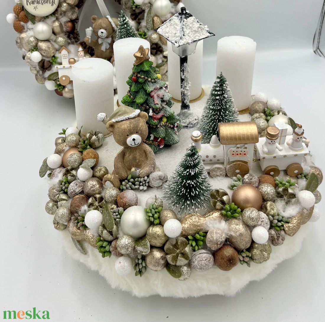 Adventi koszorú - karácsony - adventi díszek - adventi koszorú - Meska.hu