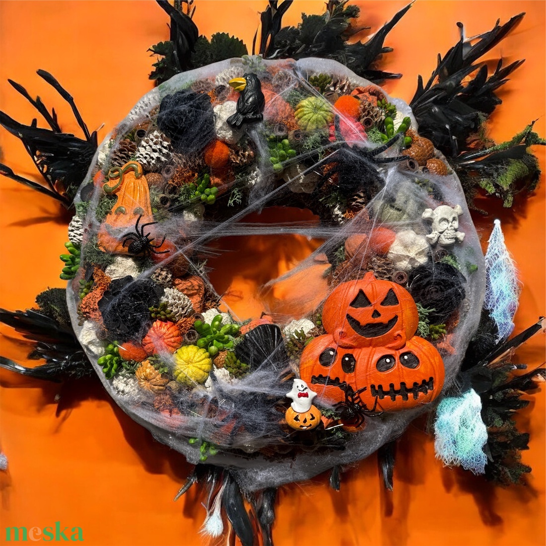 Halloweeni ajtódísz - otthon & életmód - dekoráció - halloween - halloweeni ajtódíszek és ablakdíszek - Meska.hu Halloweeni ajtódísz - otthon & életmód - dekoráció - halloween - halloweeni ajtódíszek és ablakdíszek - Meska.hu