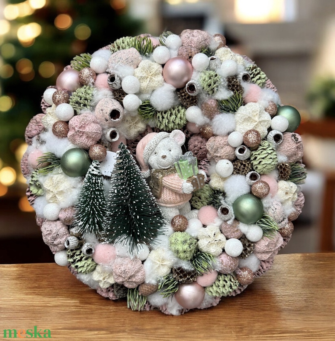 Ajtódísz - karácsony - adventi díszek - adventi ajtódísz - Meska.hu