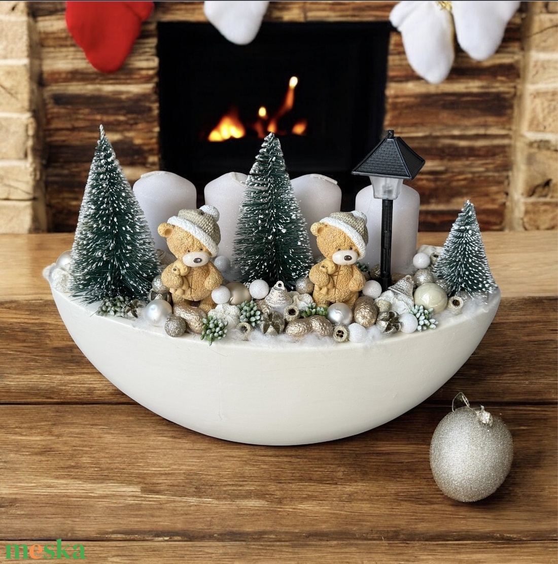 Adventi asztaldísz - karácsony - adventi díszek - adventi gyertyadíszek és koszorúdíszek - Meska.hu