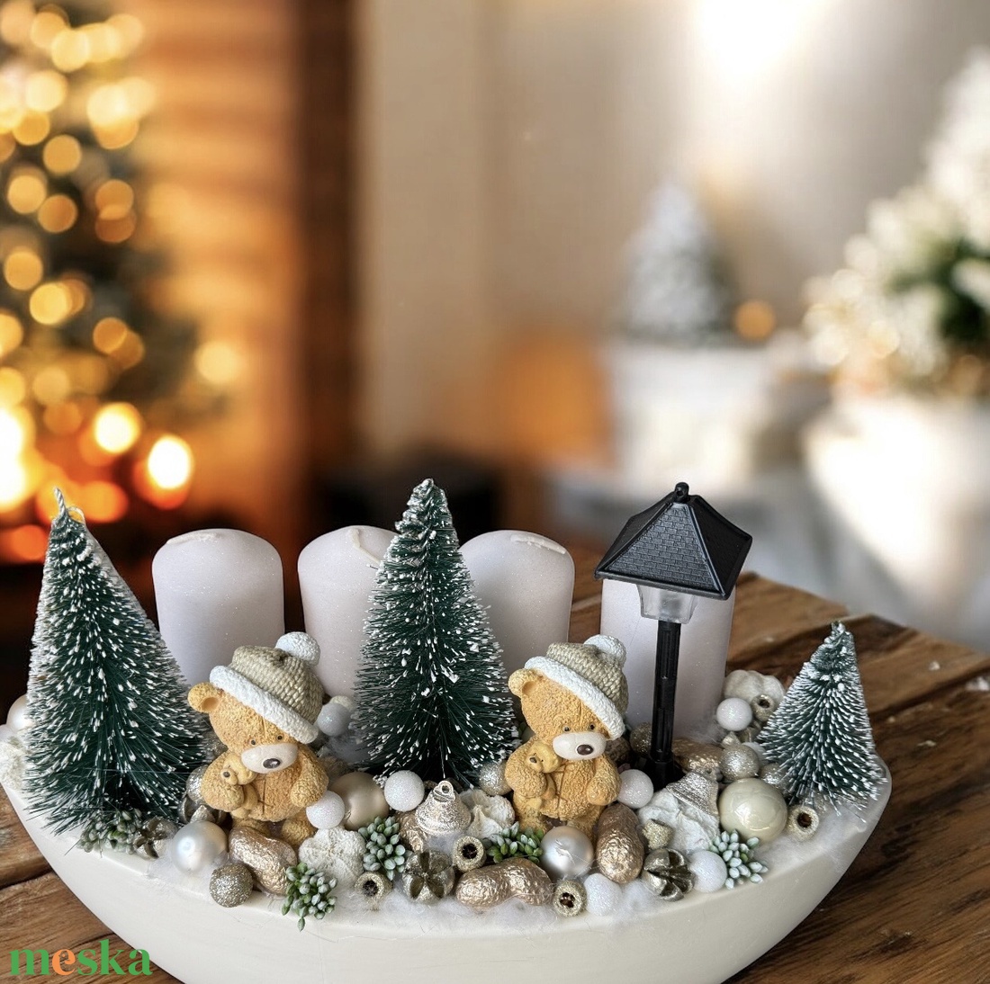 Adventi asztaldísz - karácsony - adventi díszek - adventi gyertyadíszek és koszorúdíszek - Meska.hu