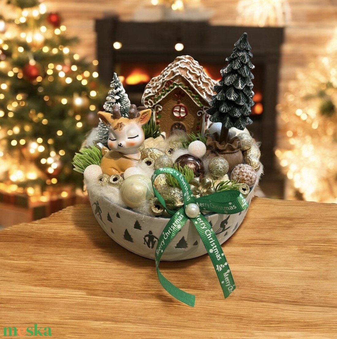 Asztaldísz - karácsony - adventi díszek - adventi asztaldísz - Meska.hu