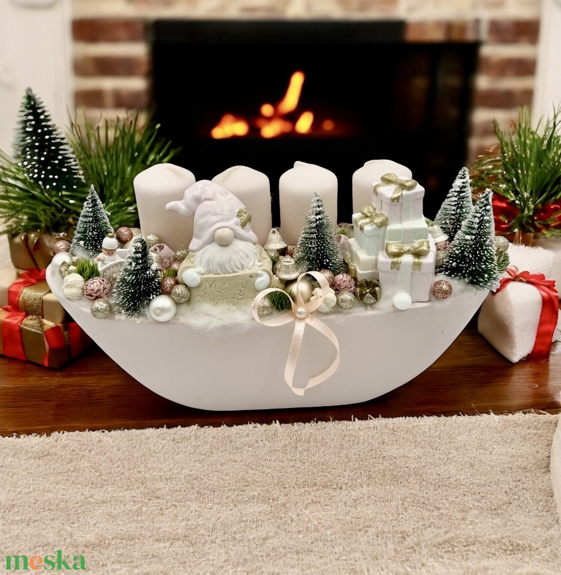 Adventi asztaldísz - karácsony - adventi díszek - adventi gyertyadíszek és koszorúdíszek - Meska.hu Adventi asztaldísz - karácsony - adventi díszek - adventi gyertyadíszek és koszorúdíszek - Meska.hu