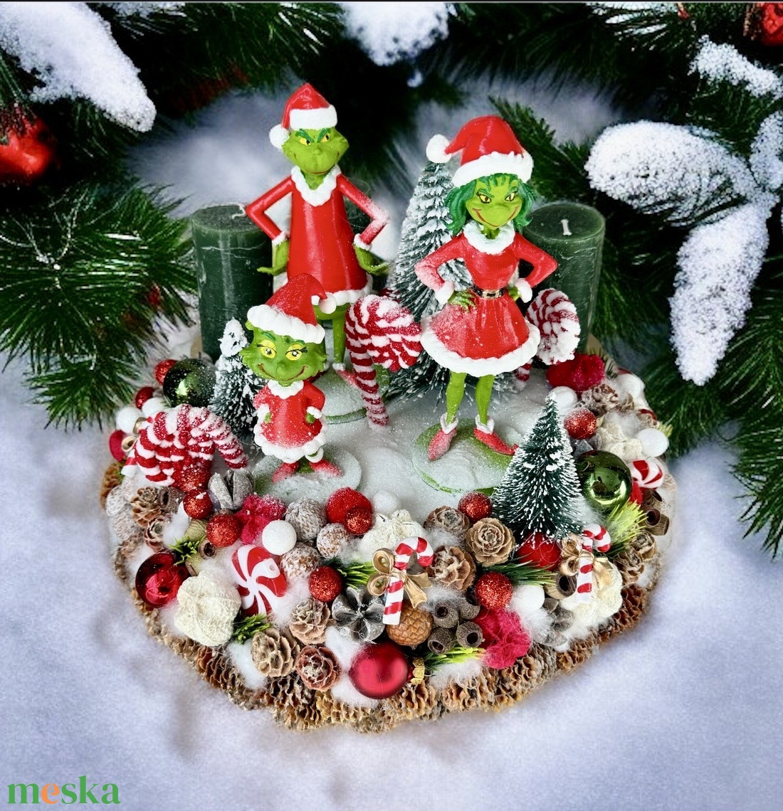 Adventi koszorú - karácsony - adventi díszek - adventi gyertyadíszek és koszorúdíszek - Meska.hu Adventi koszorú - karácsony - adventi díszek - adventi gyertyadíszek és koszorúdíszek - Meska.hu