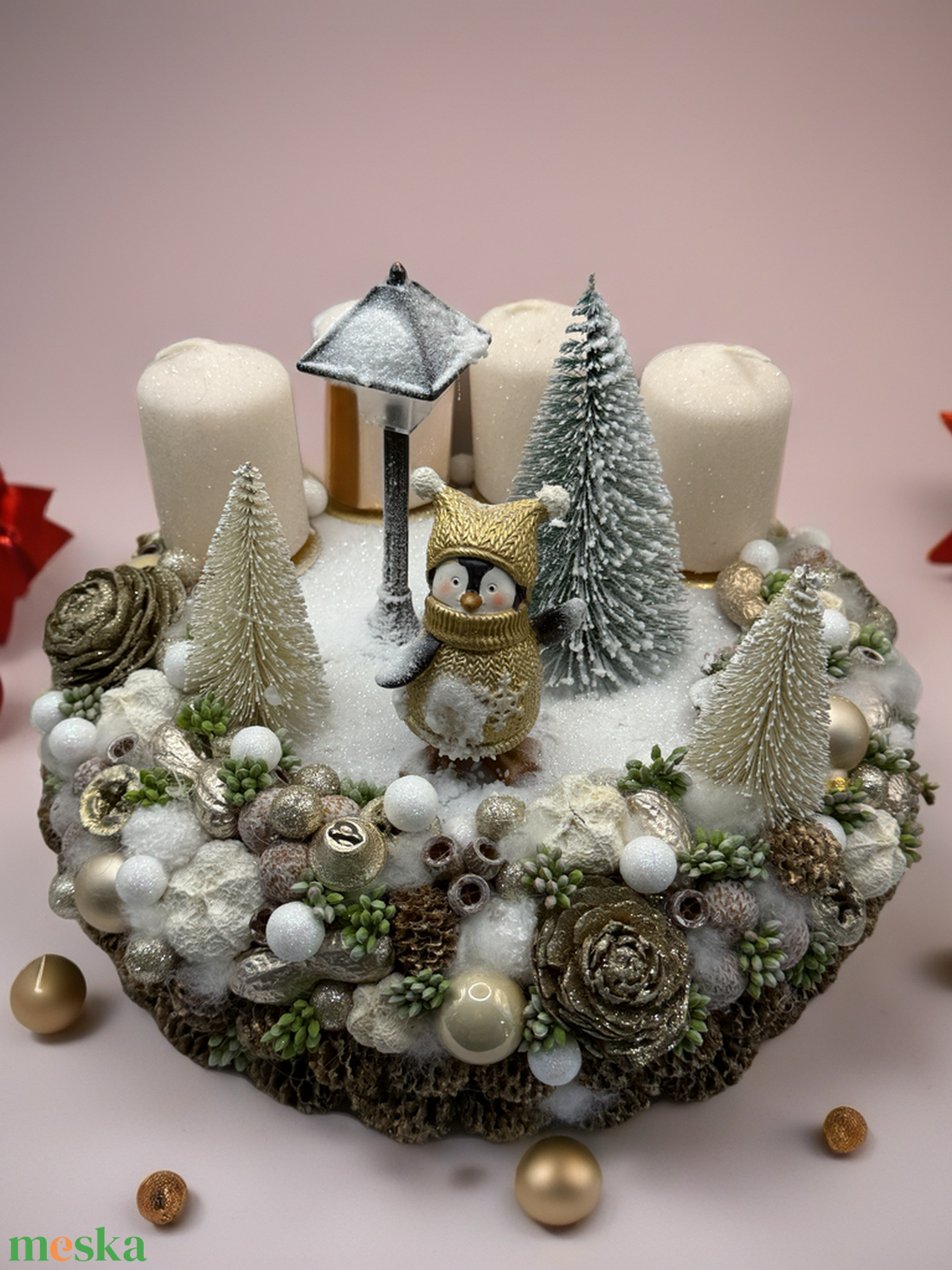 Adventi koszorú - karácsony - adventi díszek - adventi gyertyadíszek és koszorúdíszek - Meska.hu