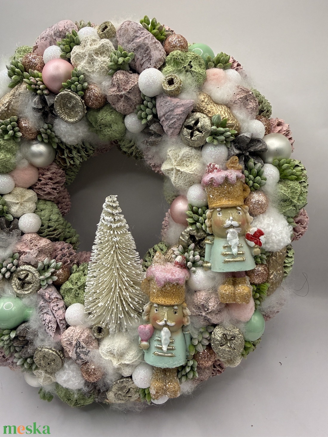 Ajtódísz - karácsony - adventi díszek - adventi ajtódísz - Meska.hu