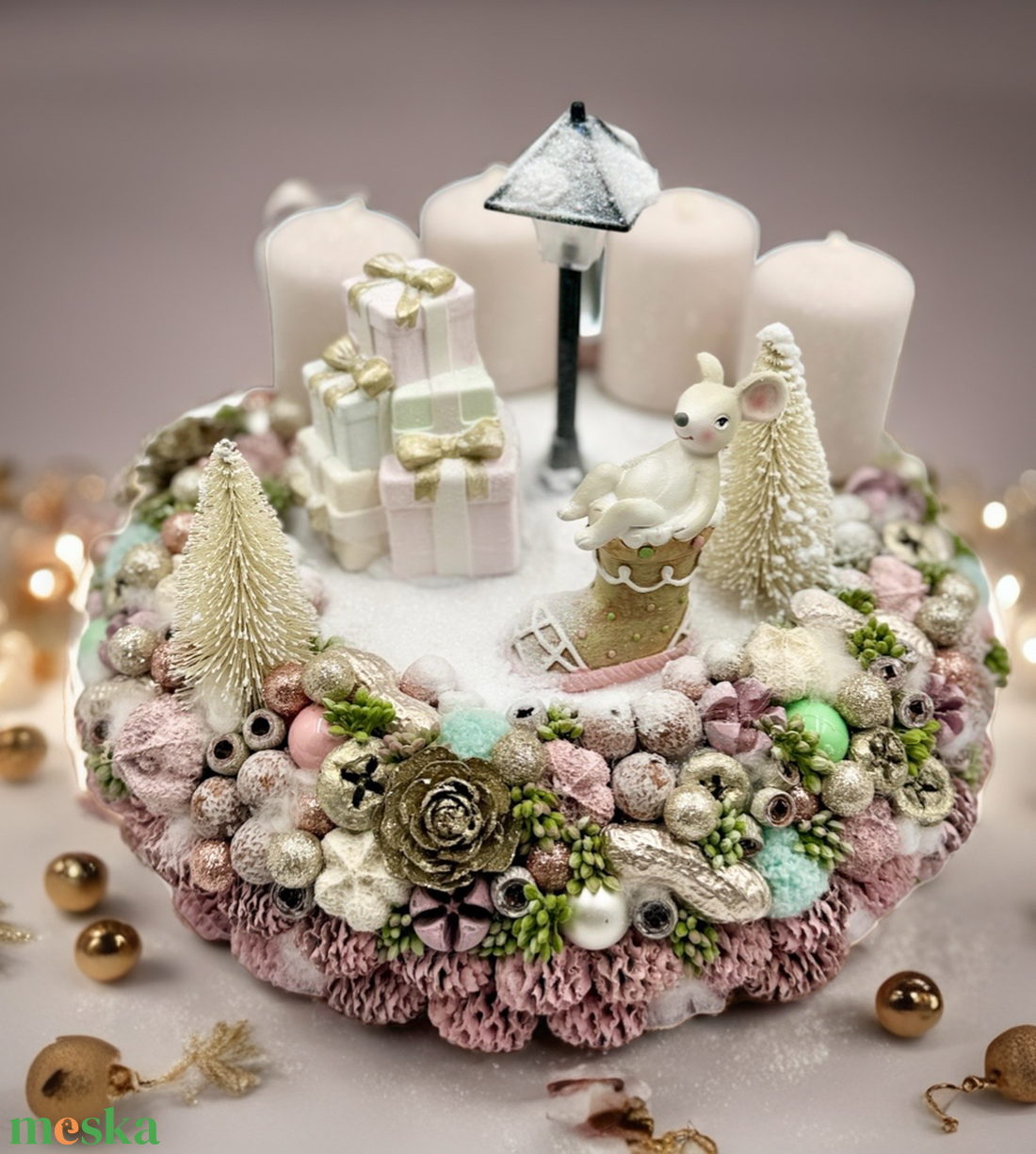 Adventi koszorú - karácsony - adventi díszek - adventi gyertyadíszek és koszorúdíszek - Meska.hu