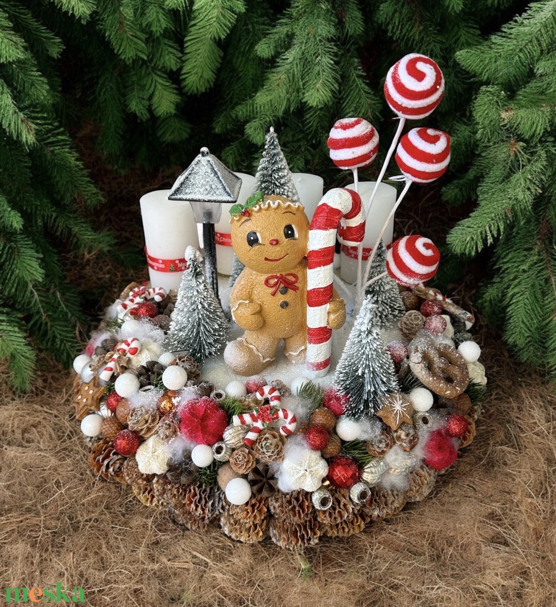 Adventi koszorú - karácsony - adventi díszek - adventi gyertyadíszek és koszorúdíszek - Meska.hu