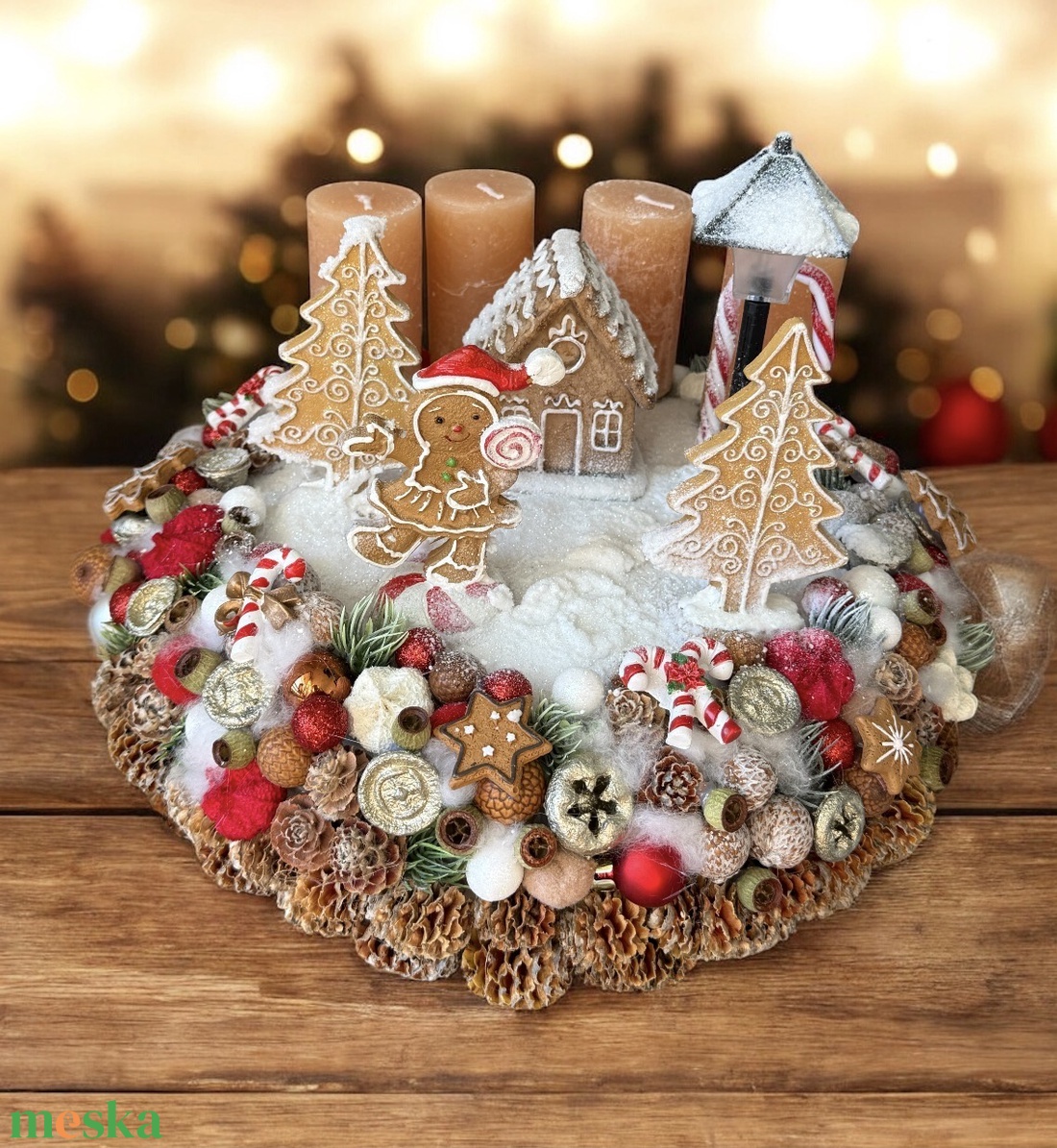 Adventi koszorú - karácsony - adventi díszek - adventi gyertyadíszek és koszorúdíszek - Meska.hu