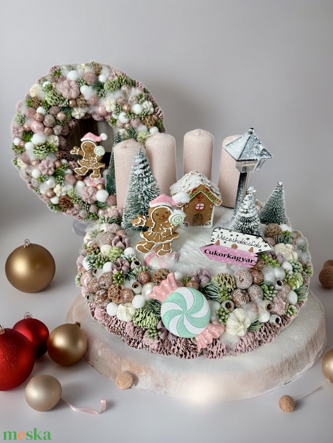 Adventi szett - karácsony - adventi díszek - adventi koszorú - Meska.hu