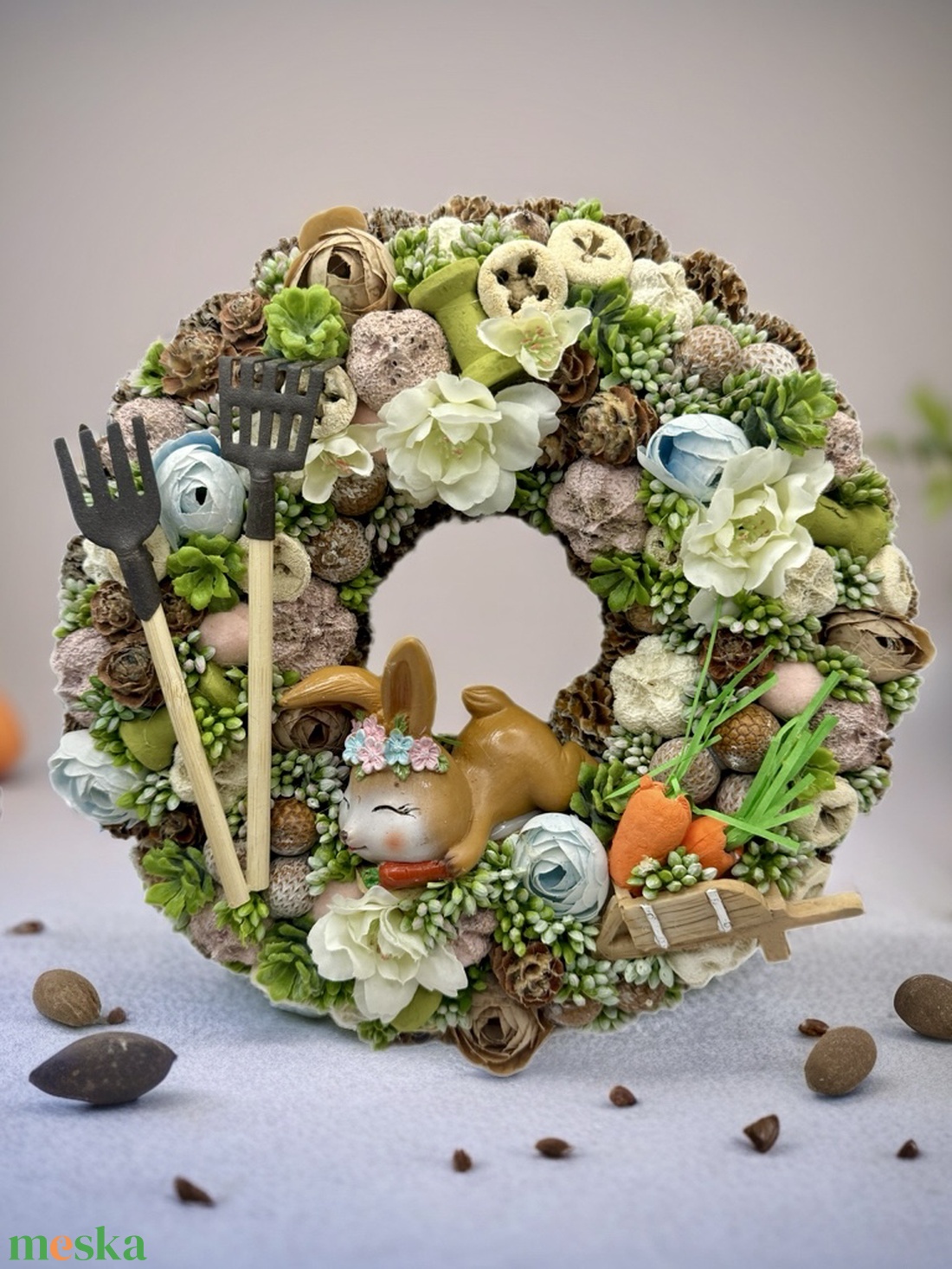 Tavaszi ajtódísz - otthon & életmód - dekoráció - ajtó- és ablak dekoráció - ajtódísz & kopogtató - Meska.hu