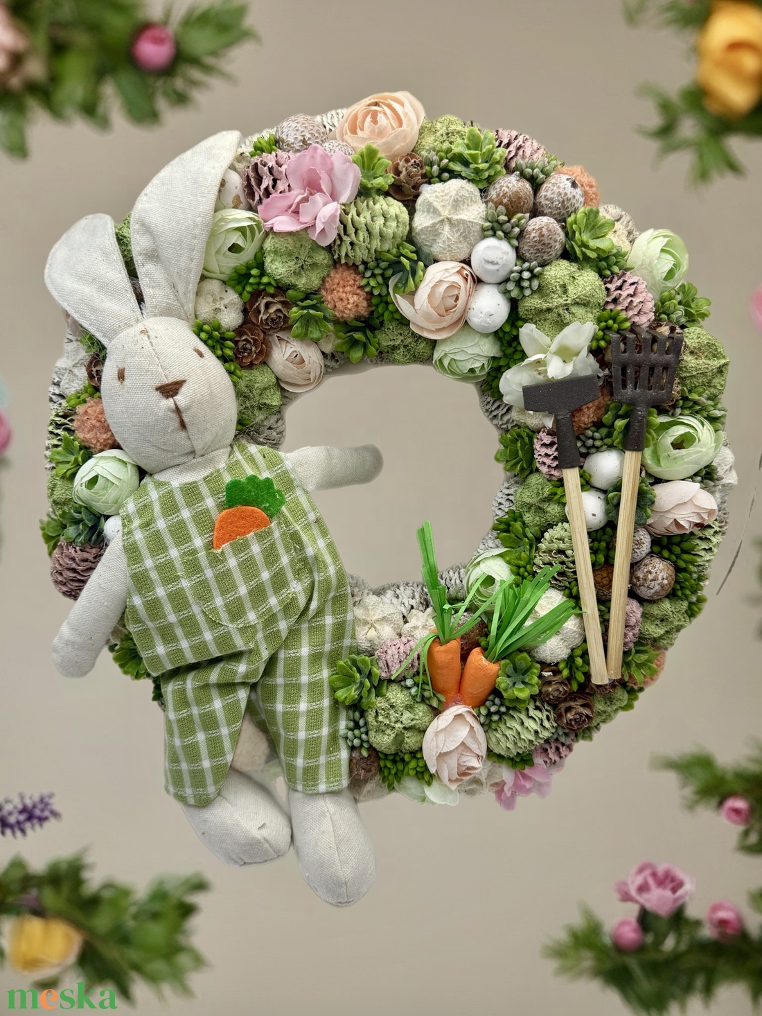 Tavaszi ajtódísz - otthon & életmód - dekoráció - ajtó- és ablak dekoráció - ajtódísz & kopogtató - Meska.hu