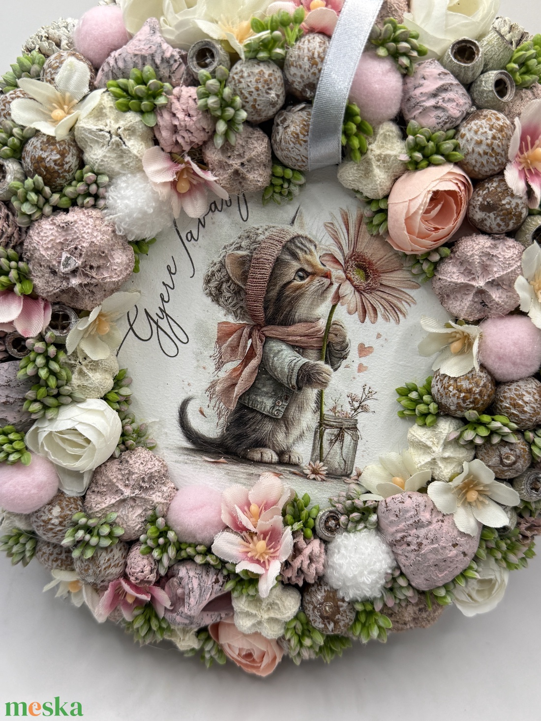 Tavaszi ajtódísz - otthon & életmód - dekoráció - ajtó- és ablak dekoráció - ajtódísz & kopogtató - Meska.hu