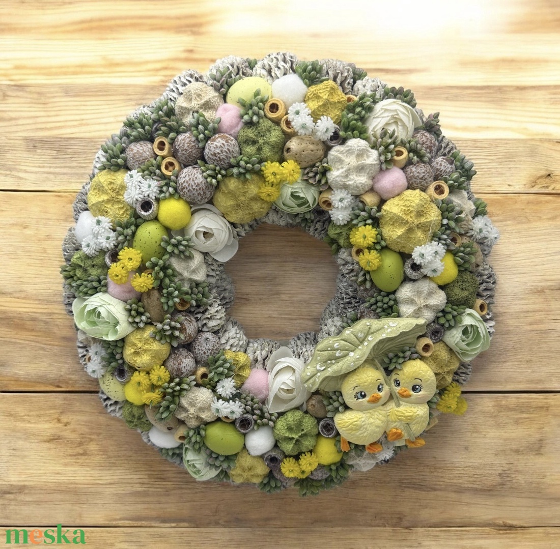 Tavaszi ajtódísz - otthon & életmód - dekoráció - ajtó- és ablak dekoráció - ajtódísz & kopogtató - Meska.hu