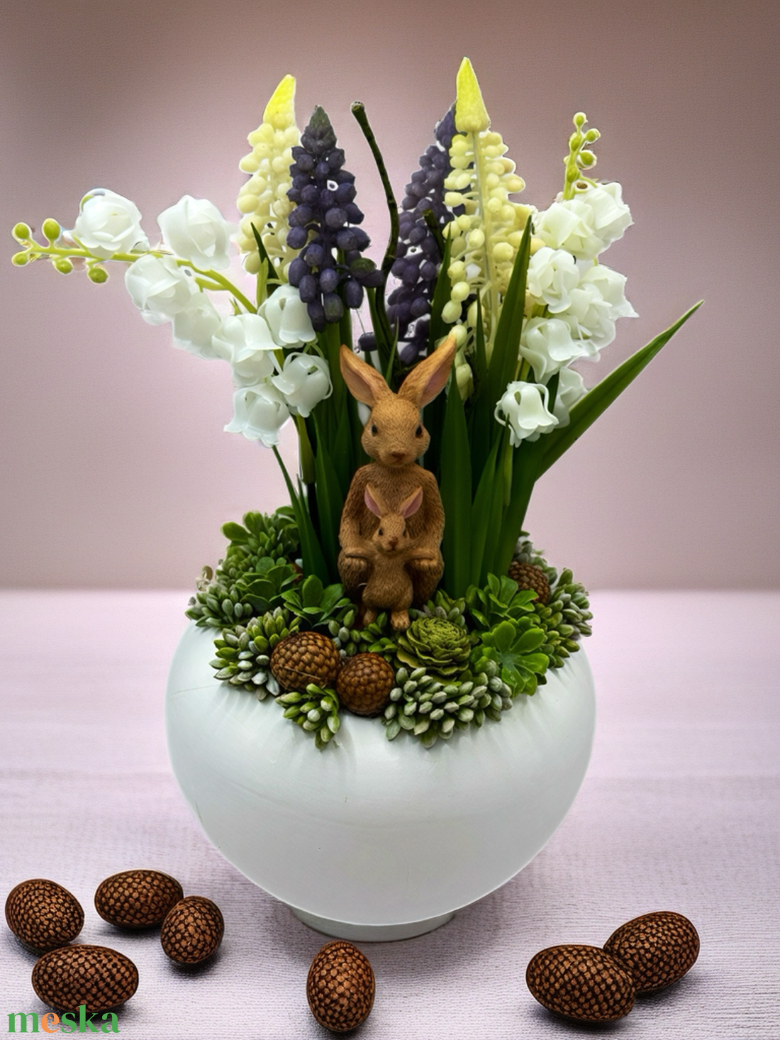 Tavaszi asztaldísz - otthon & életmód - dekoráció - asztal és polc dekoráció - asztaldísz - Meska.hu