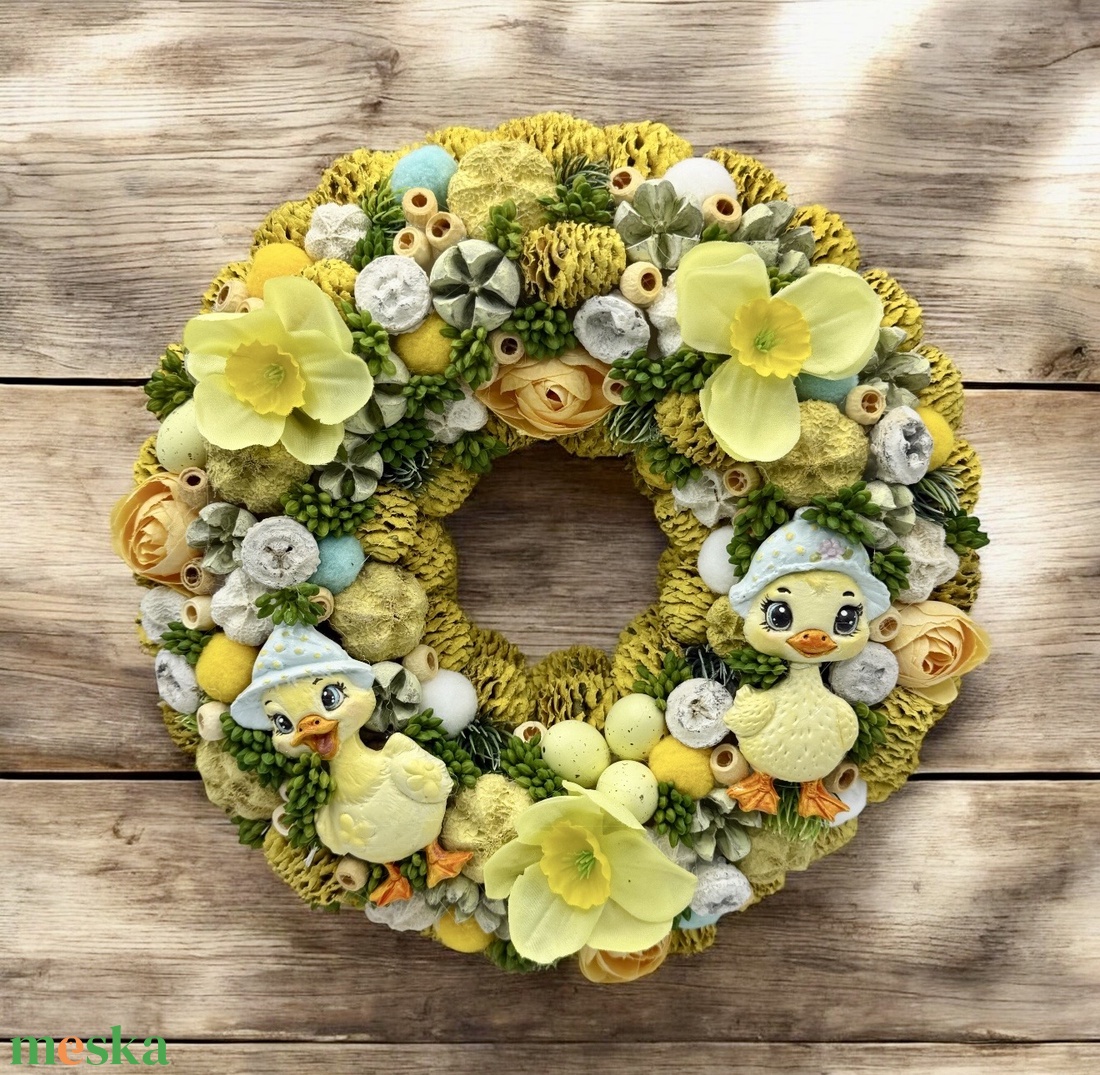 Ajtódísz - ünnepi díszek, dekorációk - húsvéti díszek és dekorációk - húsvéti ajtódísz, kopogtató - Meska.hu