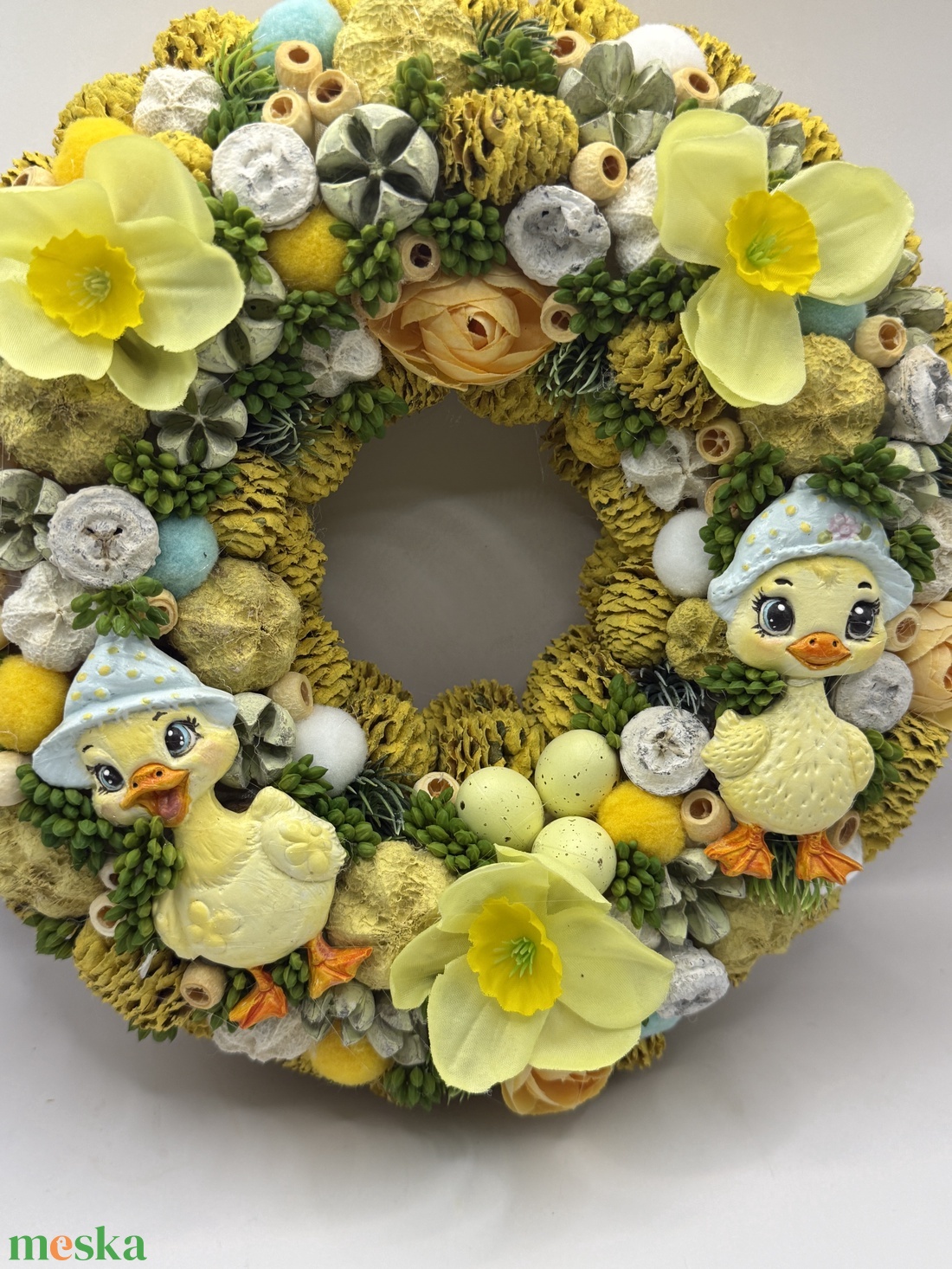 Ajtódísz - ünnepi díszek, dekorációk - húsvéti díszek és dekorációk - húsvéti ajtódísz, kopogtató - Meska.hu