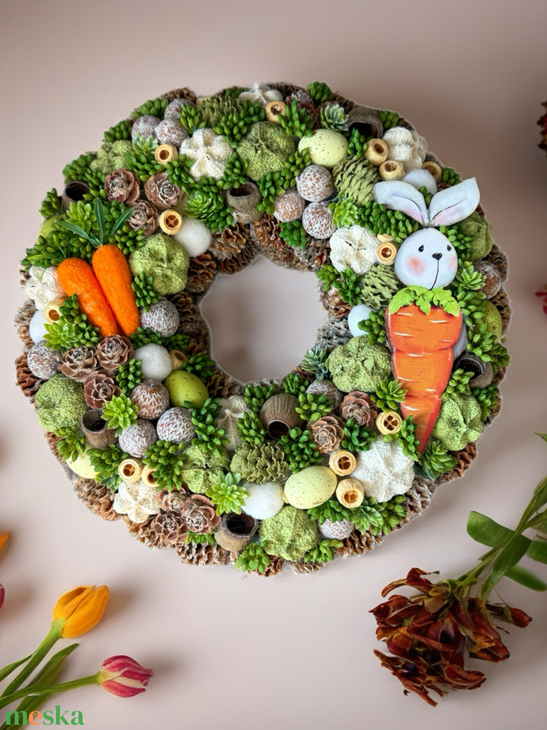 Tavaszi ajtódísz - otthon & életmód - dekoráció - ajtó- és ablak dekoráció - ajtódísz & kopogtató - Meska.hu