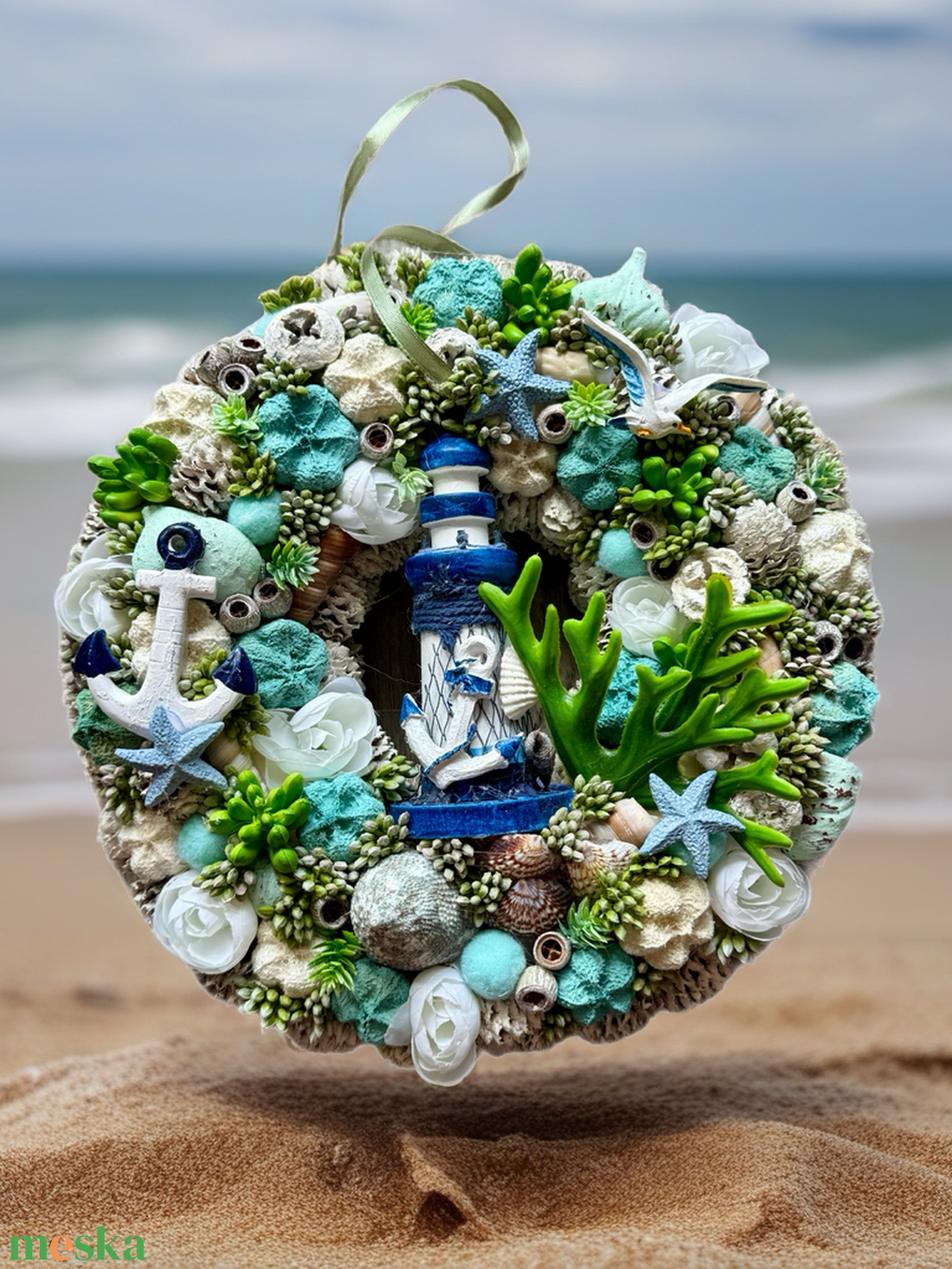 Nyári ajtódísz - otthon & életmód - dekoráció - ajtó- és ablak dekoráció - ajtódísz & kopogtató - Meska.hu