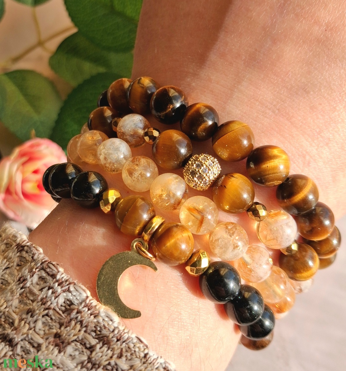 Tigrisszem ásvány karkötő - A minőség - ékszer - karkötő - ásványkarkötő - Meska.hu
