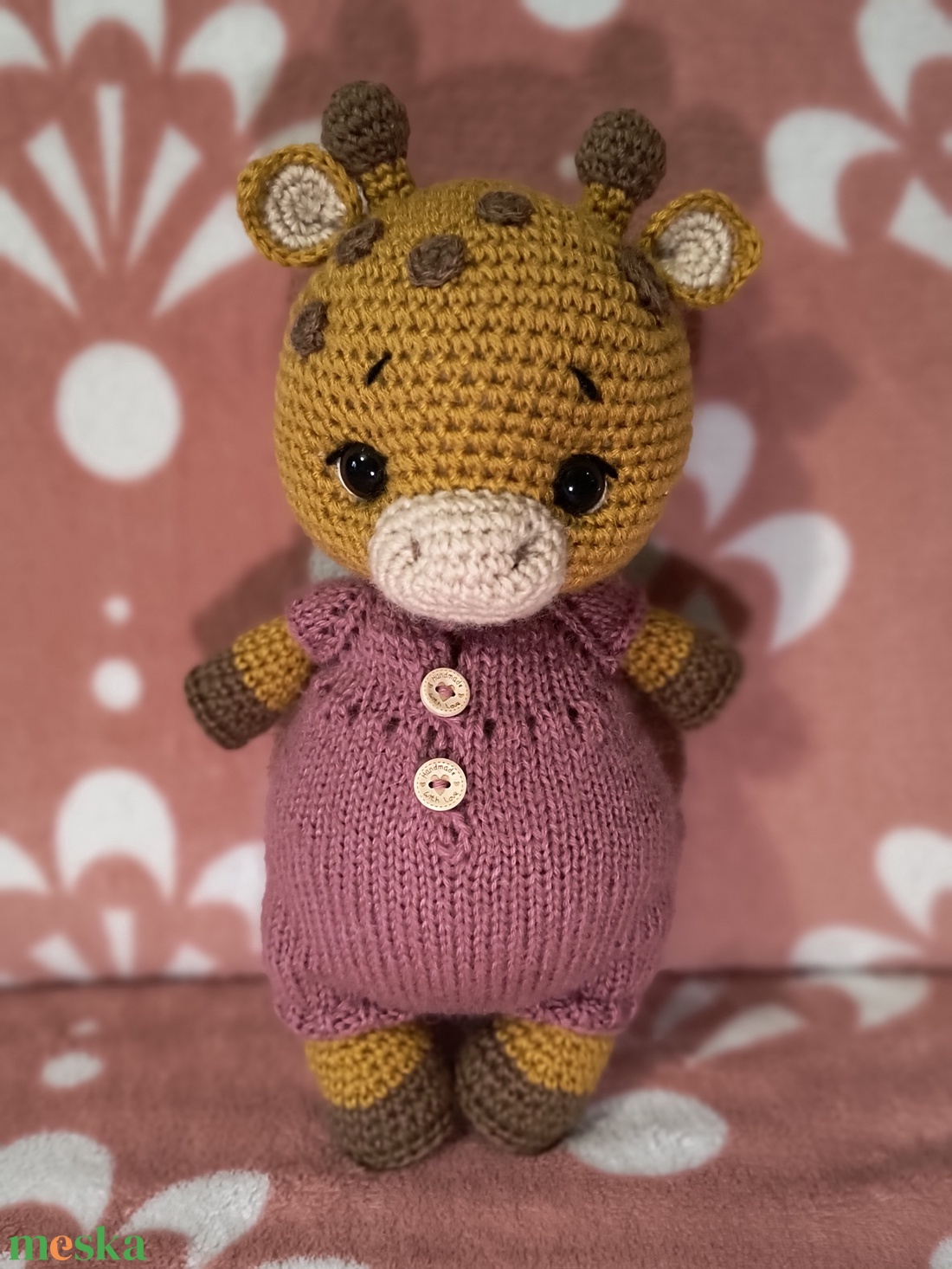 Amigurumi Zsiráf - játék & sport - plüssállat & játékfigura - zsiráf - Meska.hu