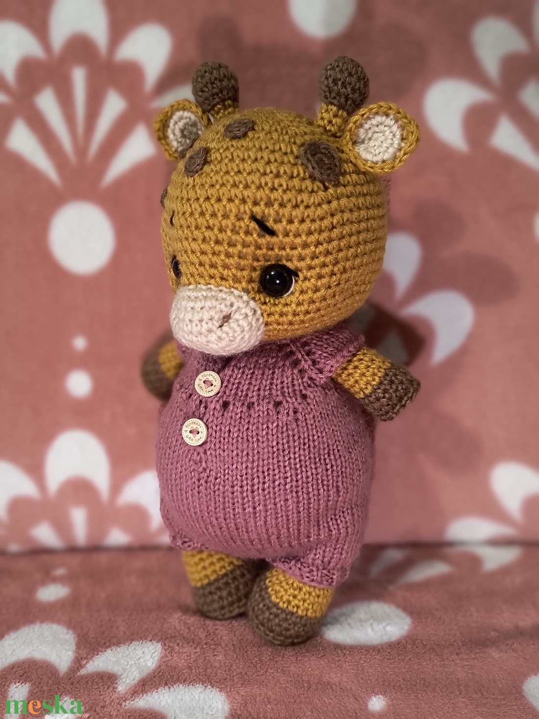 Amigurumi Zsiráf - játék & sport - plüssállat & játékfigura - zsiráf - Meska.hu