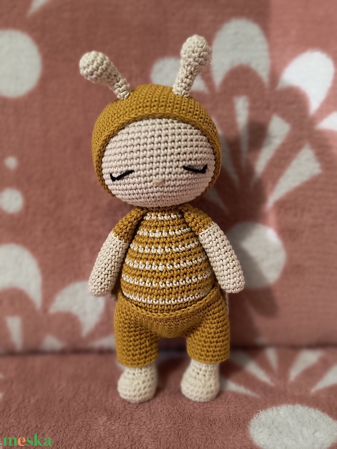 Amigurumi Baba Méhecske jelmezben - játék & sport - plüssállat & játékfigura - más figura - Meska.hu