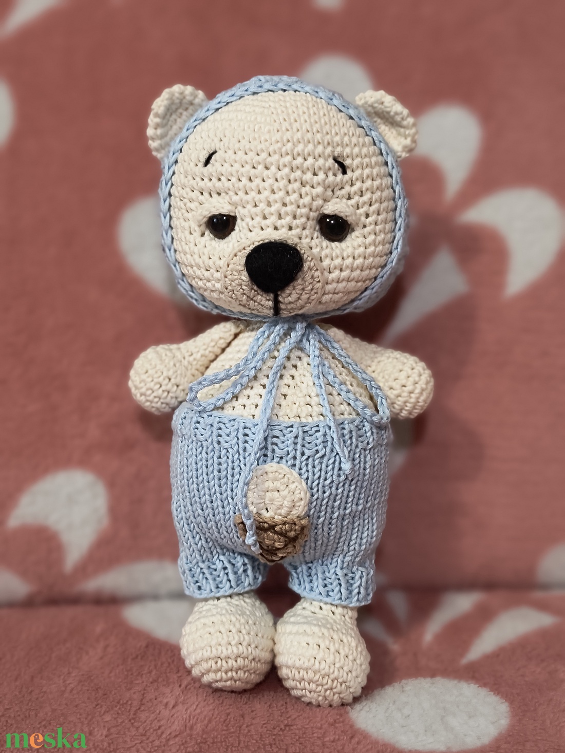 Amigurumi Maci baba ruhában - játék & sport - plüssállat & játékfigura - maci - Meska.hu