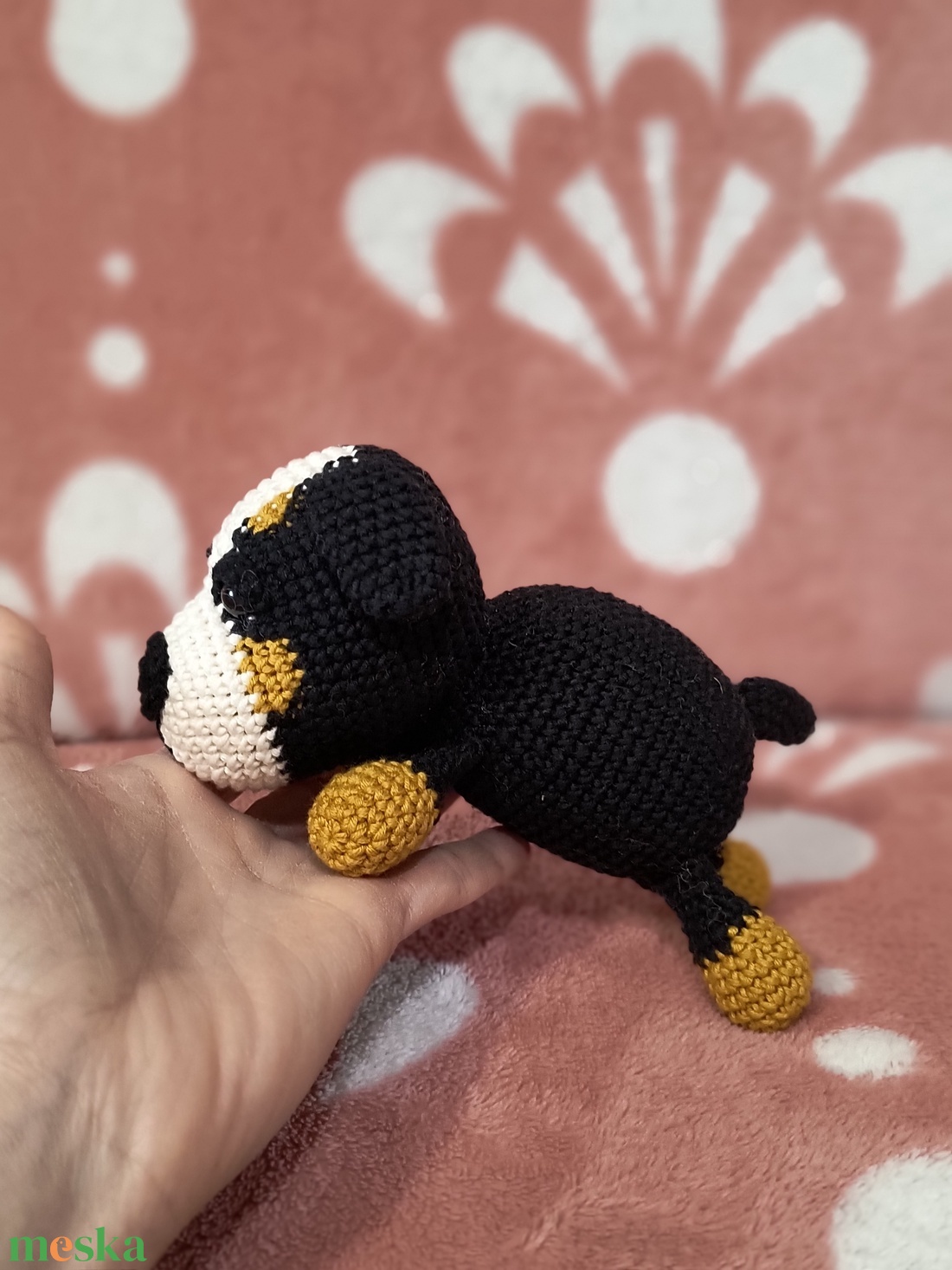 Amigurumi Berni Pásztor kutya - játék & sport - plüssállat & játékfigura - kutya - Meska.hu