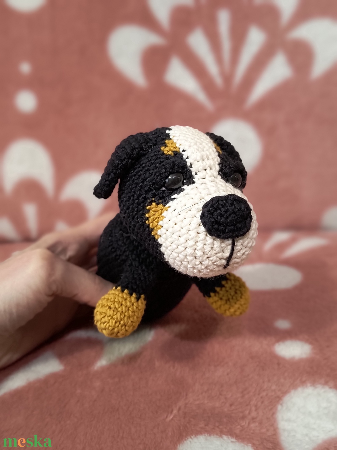 Amigurumi Berni Pásztor kutya - játék & sport - plüssállat & játékfigura - kutya - Meska.hu