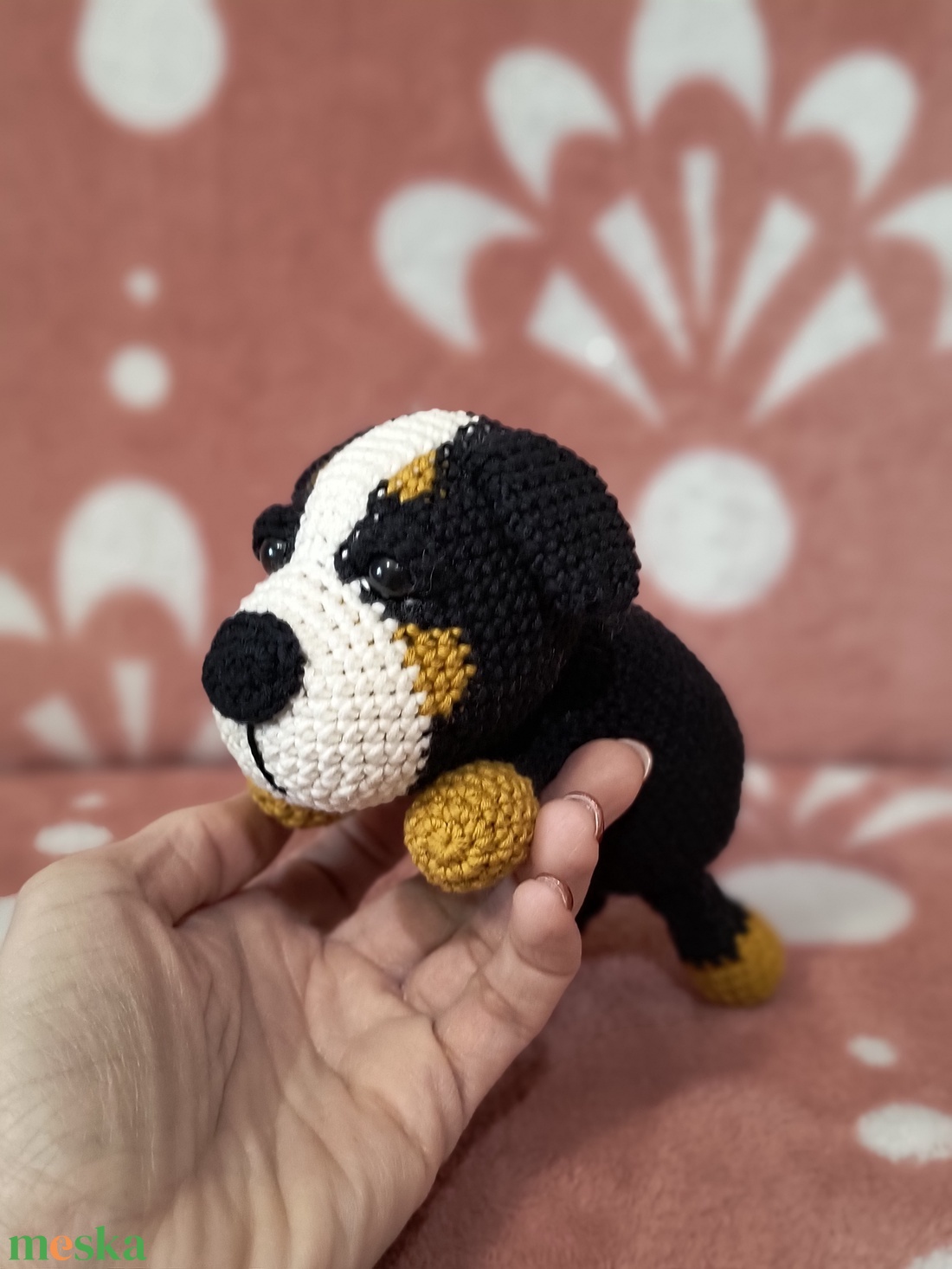 Amigurumi Berni Pásztor kutya - játék & sport - plüssállat & játékfigura - kutya - Meska.hu