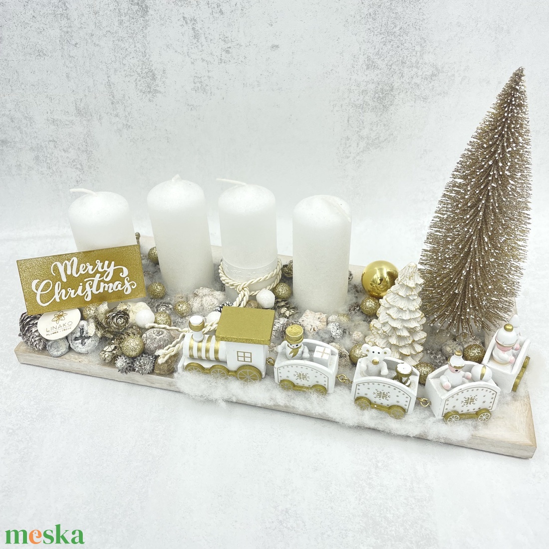 Karácsonyi / adventi asztaldísz - karácsony - adventi díszek - adventi koszorú - Meska.hu Karácsonyi / adventi asztaldísz - karácsony - adventi díszek - adventi koszorú - Meska.hu