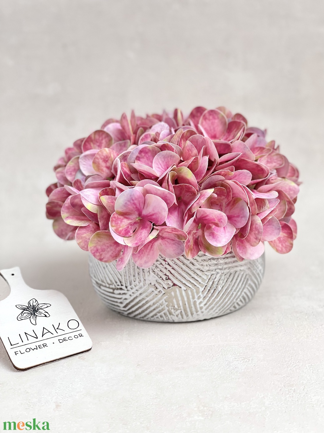 Hortenzia asztaldísz - otthon & életmód - dekoráció - asztal és polc dekoráció - asztaldísz - Meska.hu