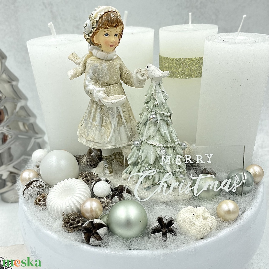 Adventi dekoráció - karácsony - adventi díszek - adventi asztaldísz - Meska.hu
