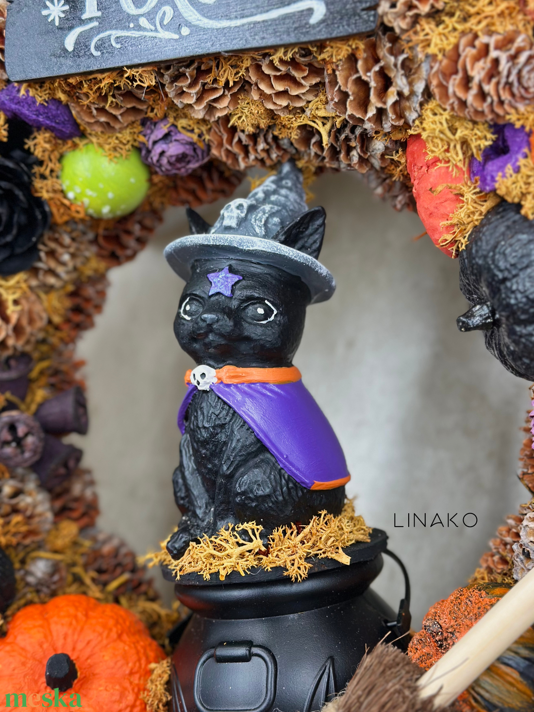 Halloween-i ajtó/fali dísz - otthon & életmód - dekoráció - halloween - halloweeni ajtódíszek és ablakdíszek - Meska.hu