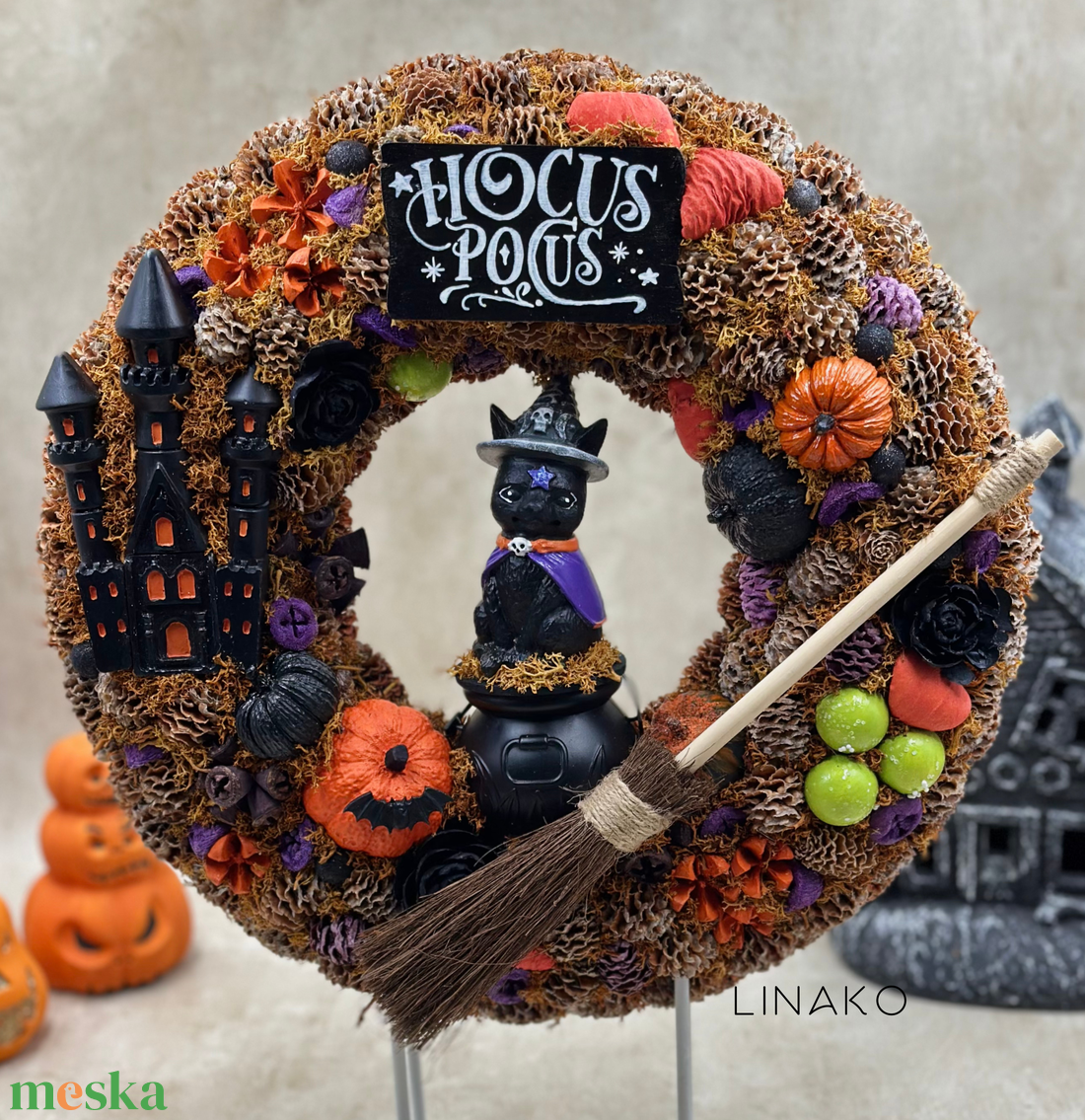 Halloween-i ajtó/fali dísz - otthon & életmód - dekoráció - halloween - halloweeni ajtódíszek és ablakdíszek - Meska.hu