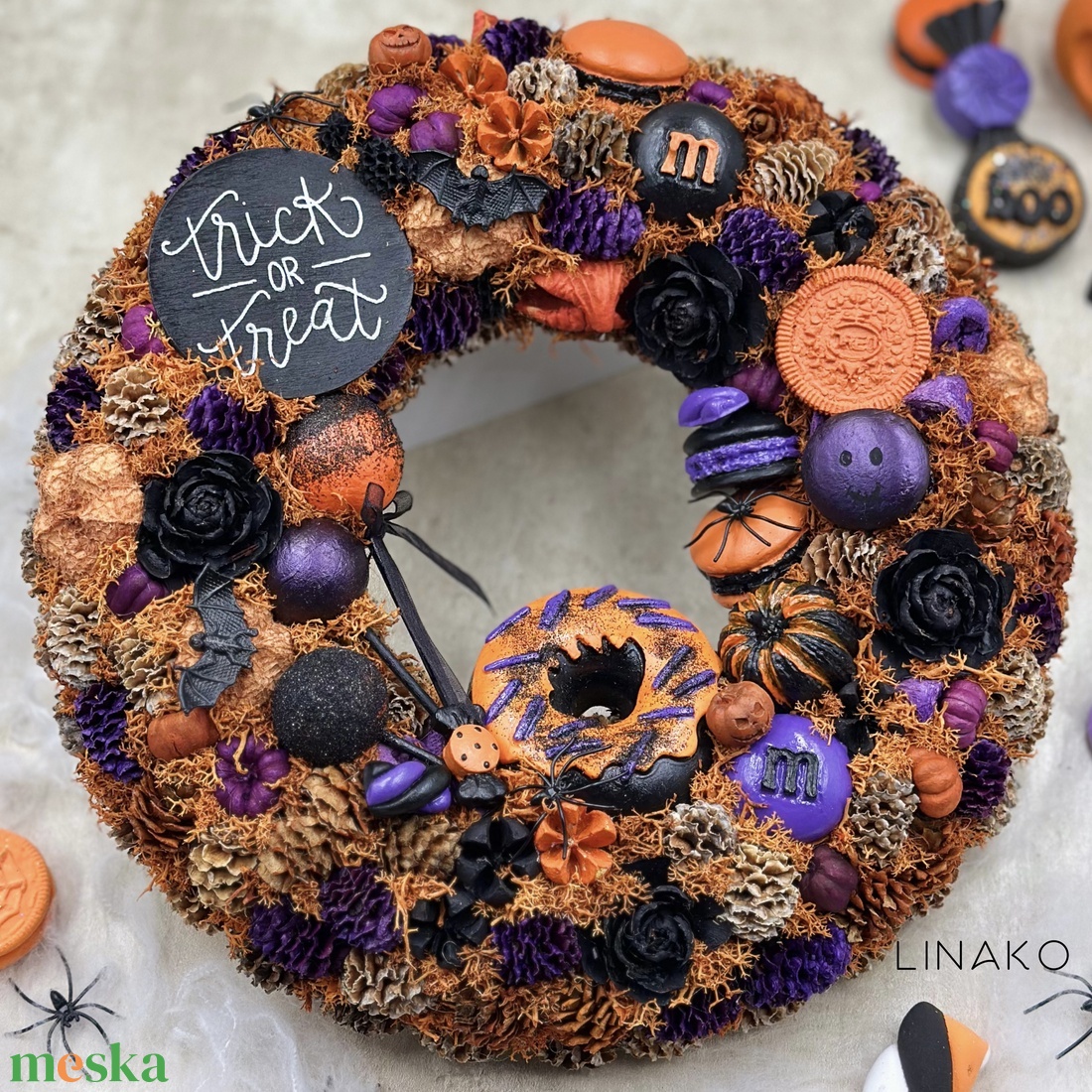 Halloween-i ajtódísz - otthon & életmód - dekoráció - halloween - halloweeni ajtódíszek és ablakdíszek - Meska.hu Halloween-i ajtódísz - otthon & életmód - dekoráció - halloween - halloweeni ajtódíszek és ablakdíszek - Meska.hu