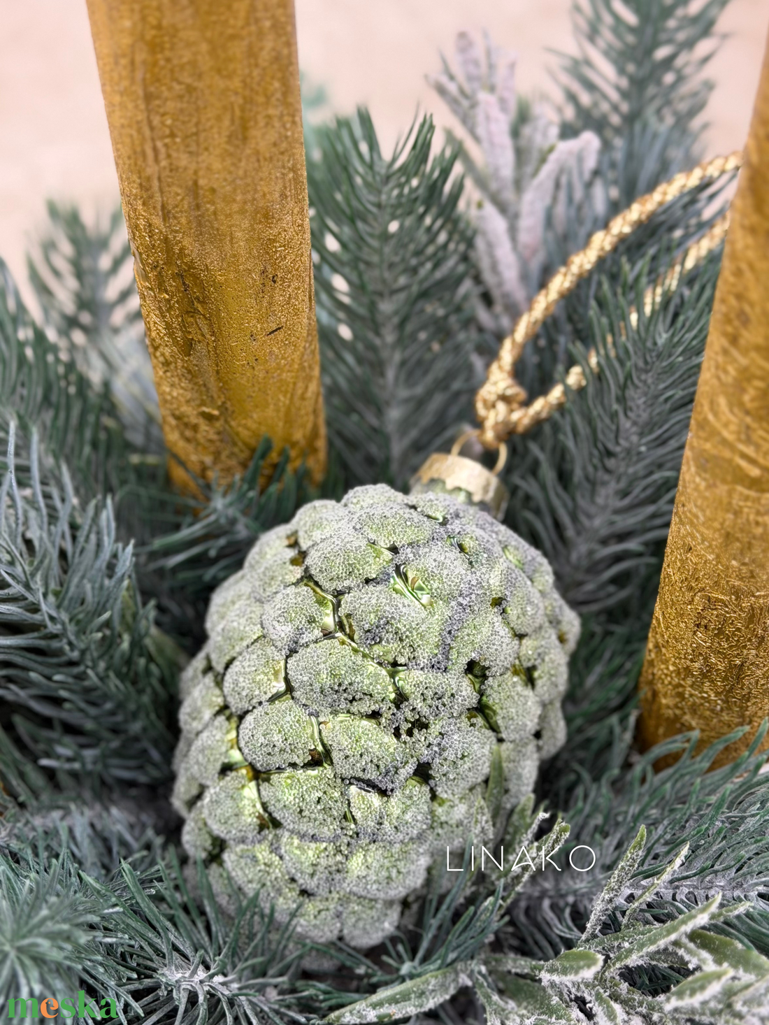 Adventi asztaldísz - karácsony - adventi díszek - adventi koszorú - Meska.hu