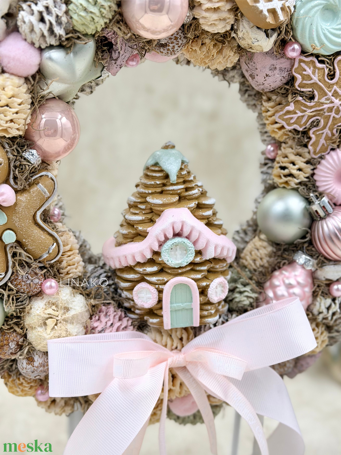 Karácsonyi kopogtató - karácsony - karácsonyi lakásdekoráció - karácsonyi ajtódíszek - Meska.hu