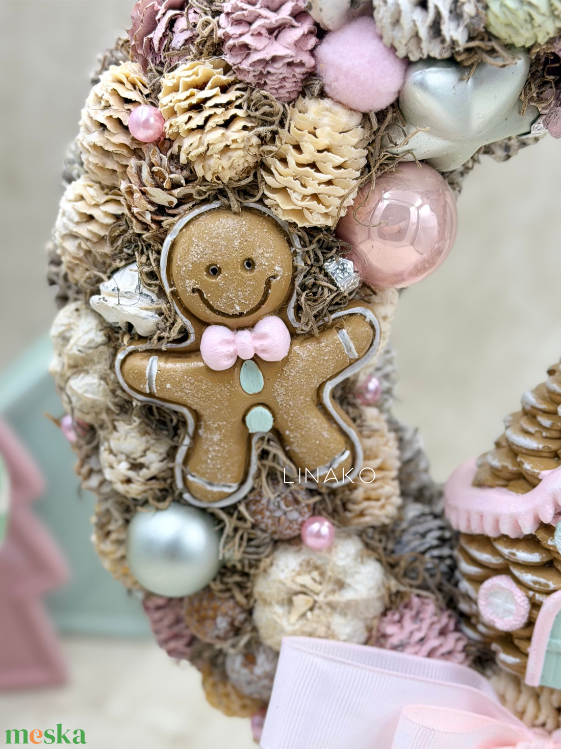 Karácsonyi kopogtató - karácsony - karácsonyi lakásdekoráció - karácsonyi ajtódíszek - Meska.hu