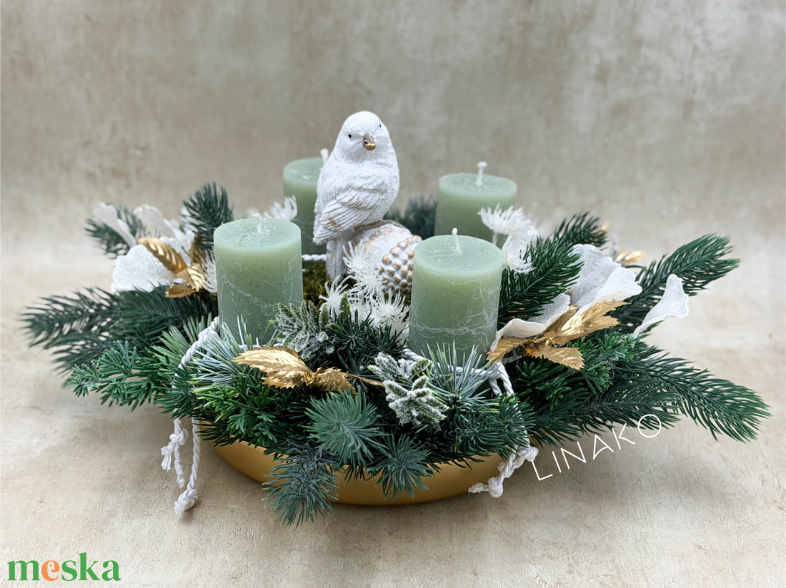 Adventi koszorú - karácsony - adventi díszek - adventi koszorú - Meska.hu