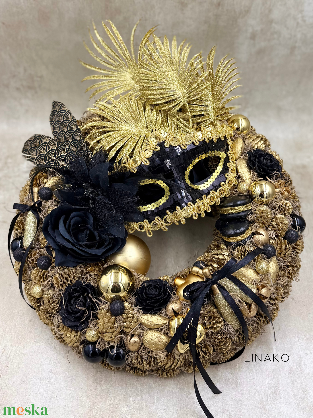 Farsangi ajtódísz - otthon & életmód - dekoráció - ajtó- és ablak dekoráció - ajtódísz & kopogtató - Meska.hu