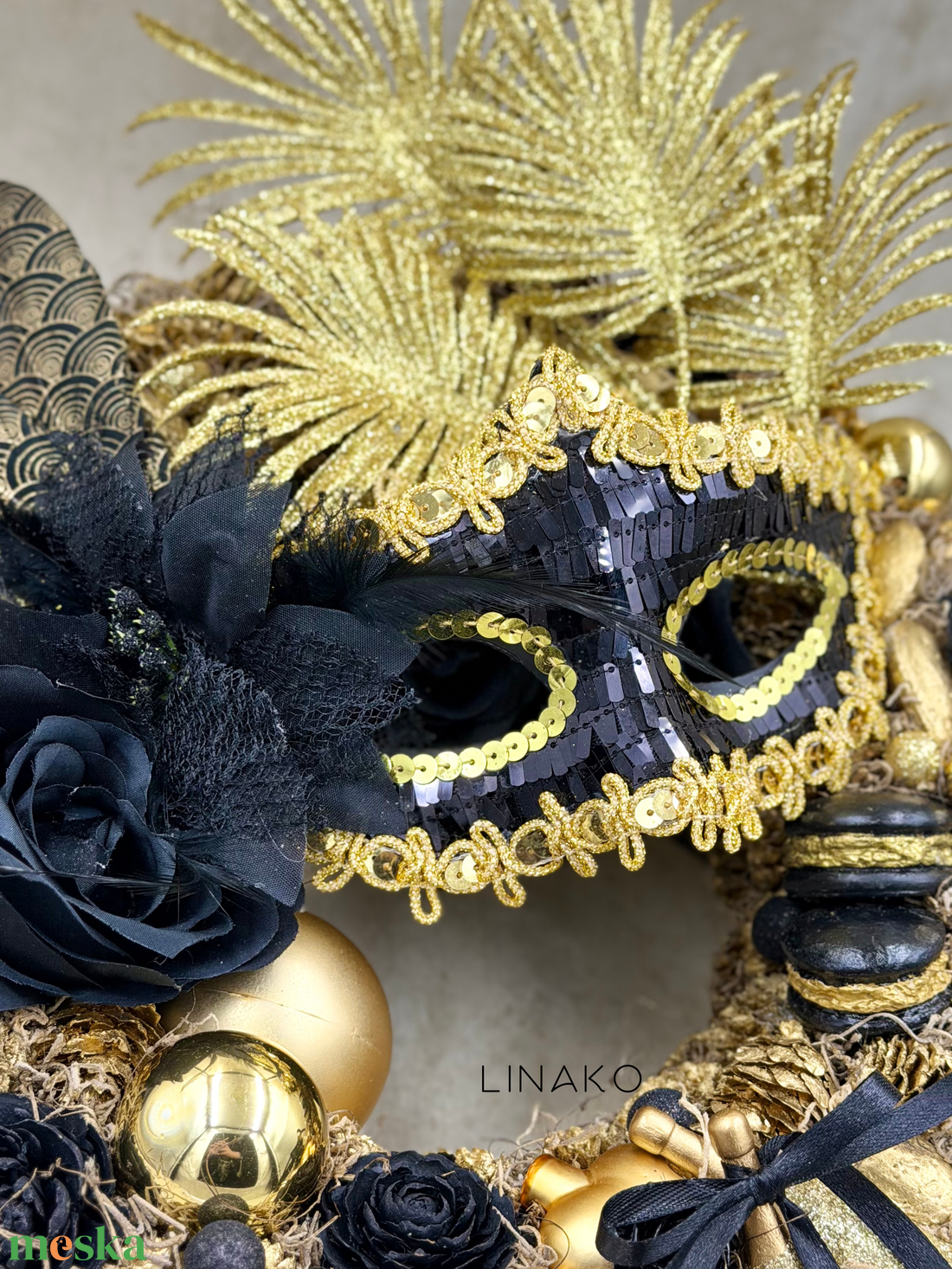 Farsangi ajtódísz - otthon & életmód - dekoráció - ajtó- és ablak dekoráció - ajtódísz & kopogtató - Meska.hu