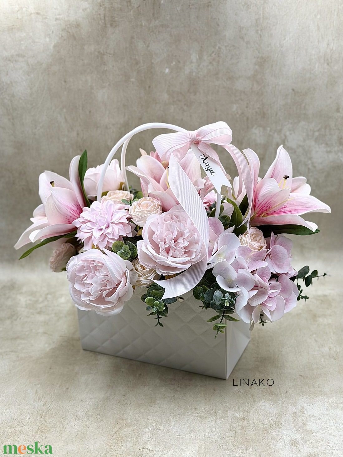 Anyák napi ajándéktáska  - otthon & életmód - virágdekoráció - virágok - virágbox - Meska.hu