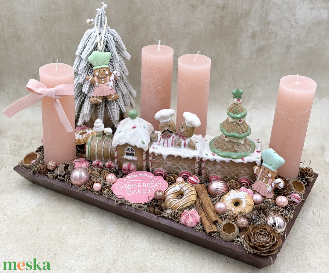 Adventi asztaldísz - karácsony - adventi díszek - adventi asztaldísz - Meska.hu