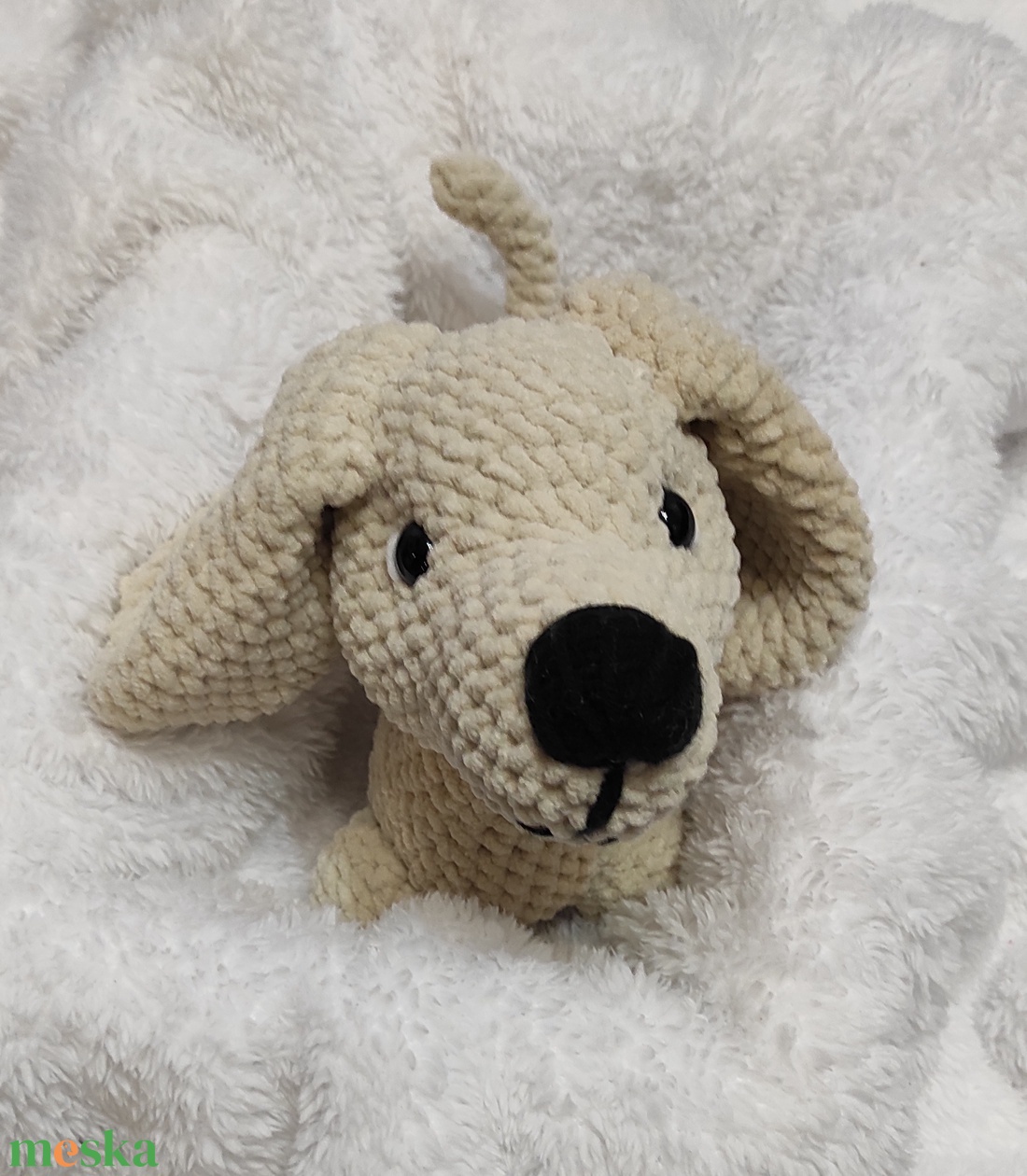 Amigurumi Tacsi - játék & sport - plüssállat & játékfigura - kutya - Meska.hu