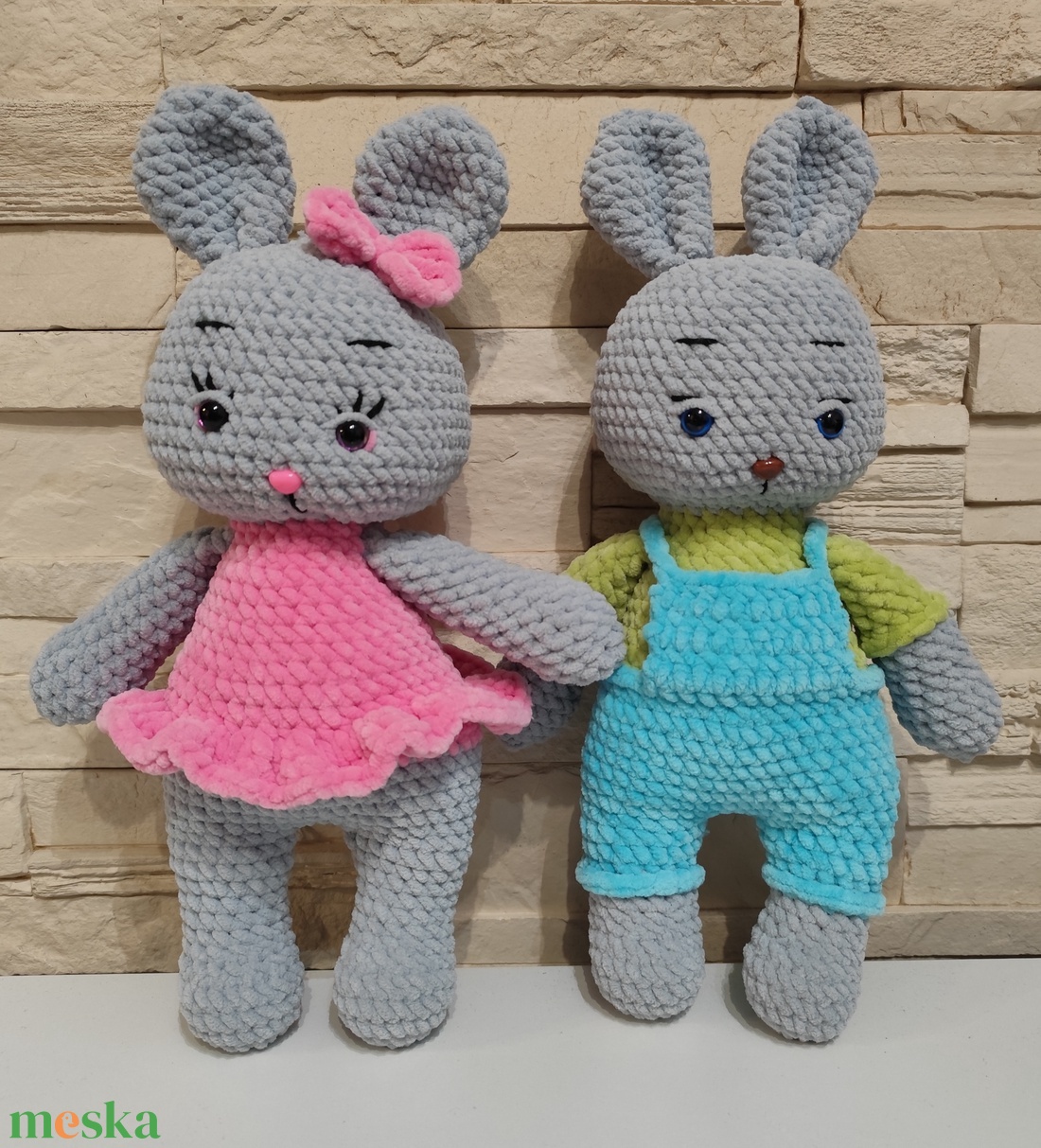 Amigurumi nyuszi páros - játék & sport - plüssállat & játékfigura - nyuszi - Meska.hu Amigurumi nyuszi páros - játék & sport - plüssállat & játékfigura - nyuszi - Meska.hu
