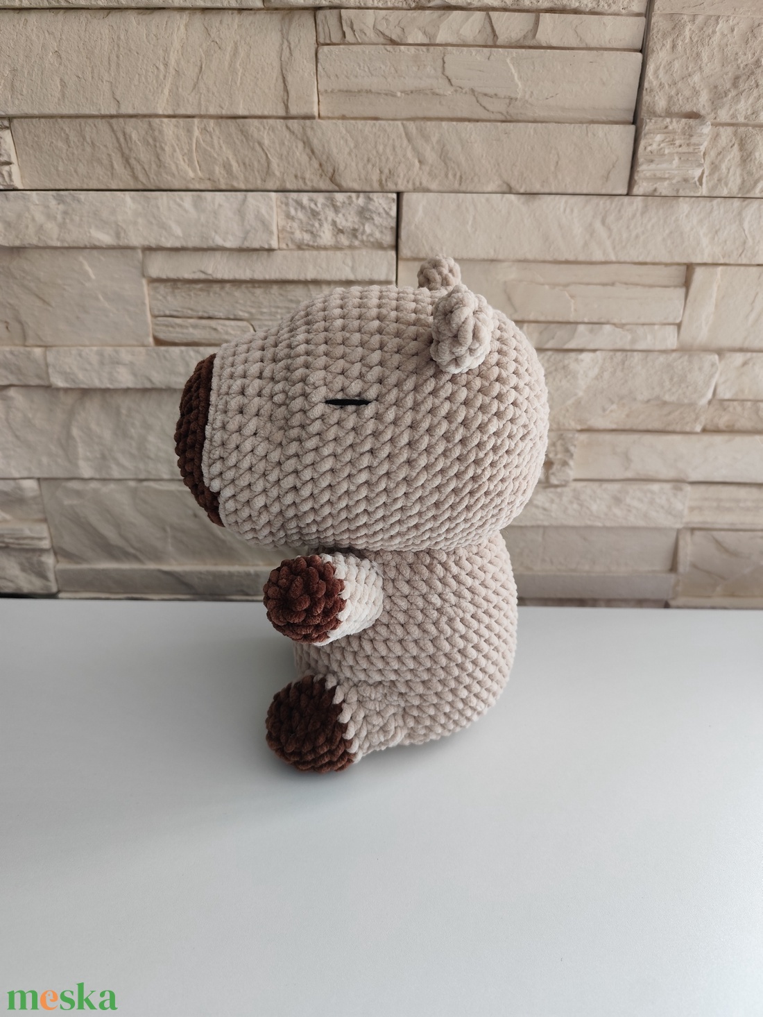 Amigurumi horgolt capybara plüss-28 cm - játék & sport - plüssállat & játékfigura - más figura - Meska.hu Amigurumi horgolt capybara plüss-28 cm - játék & sport - plüssállat & játékfigura - más figura - Meska.hu