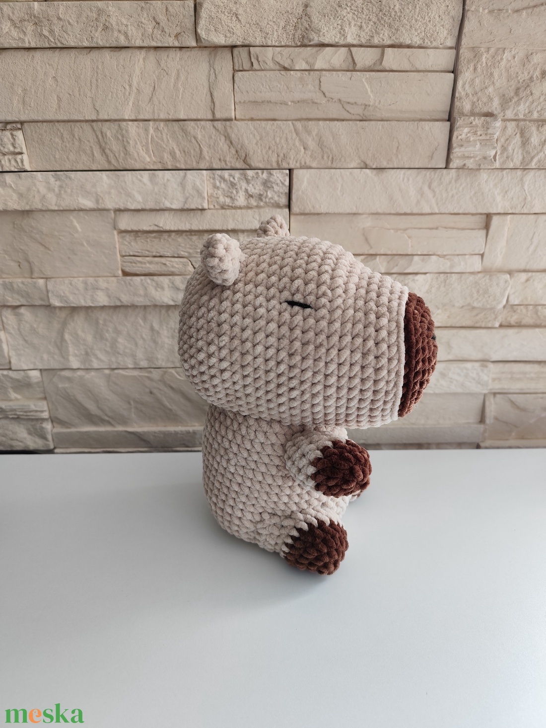 Amigurumi horgolt capybara plüss-28 cm - játék & sport - plüssállat & játékfigura - más figura - Meska.hu Amigurumi horgolt capybara plüss-28 cm - játék & sport - plüssállat & játékfigura - más figura - Meska.hu